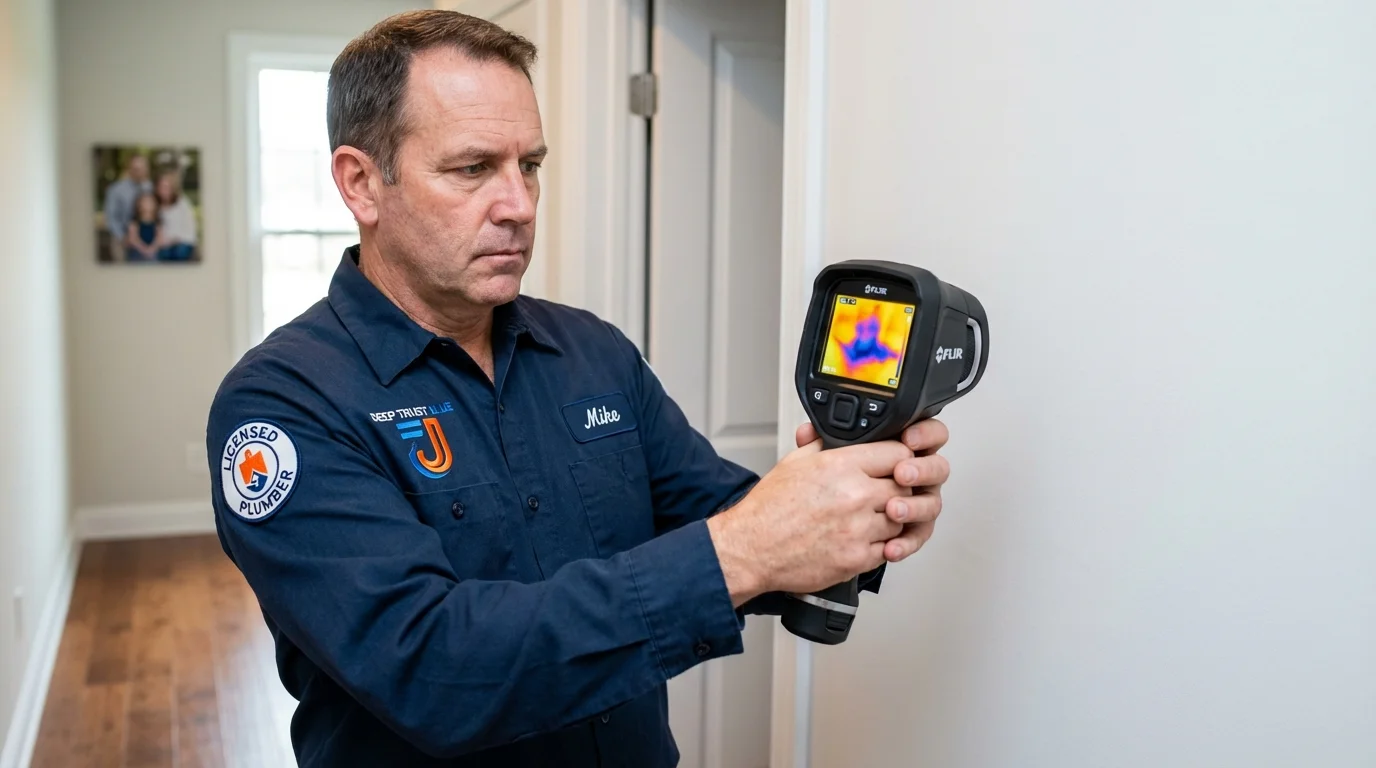 Thermal imaging leak detection by Johns Plumbing LLC in East Wenatchee
